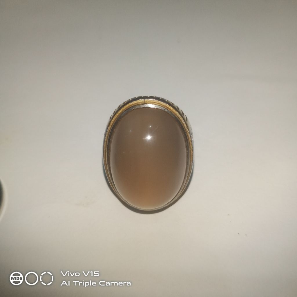 Cincin Batu Akik Cimpago Biru Bergiwang