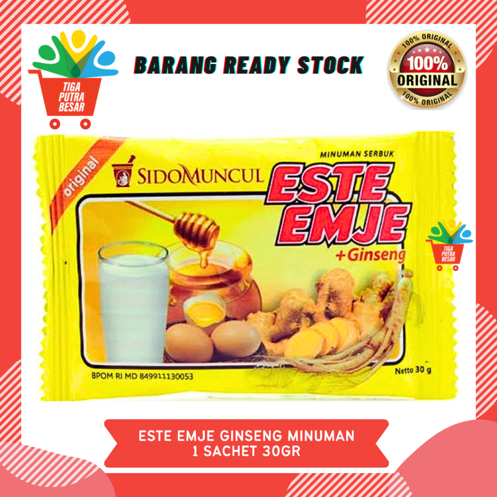 

ESTE EMJE SUSU SIDOMUNCUL BOX ISI 5 SACHET / SUSU DENGAN GINSENG