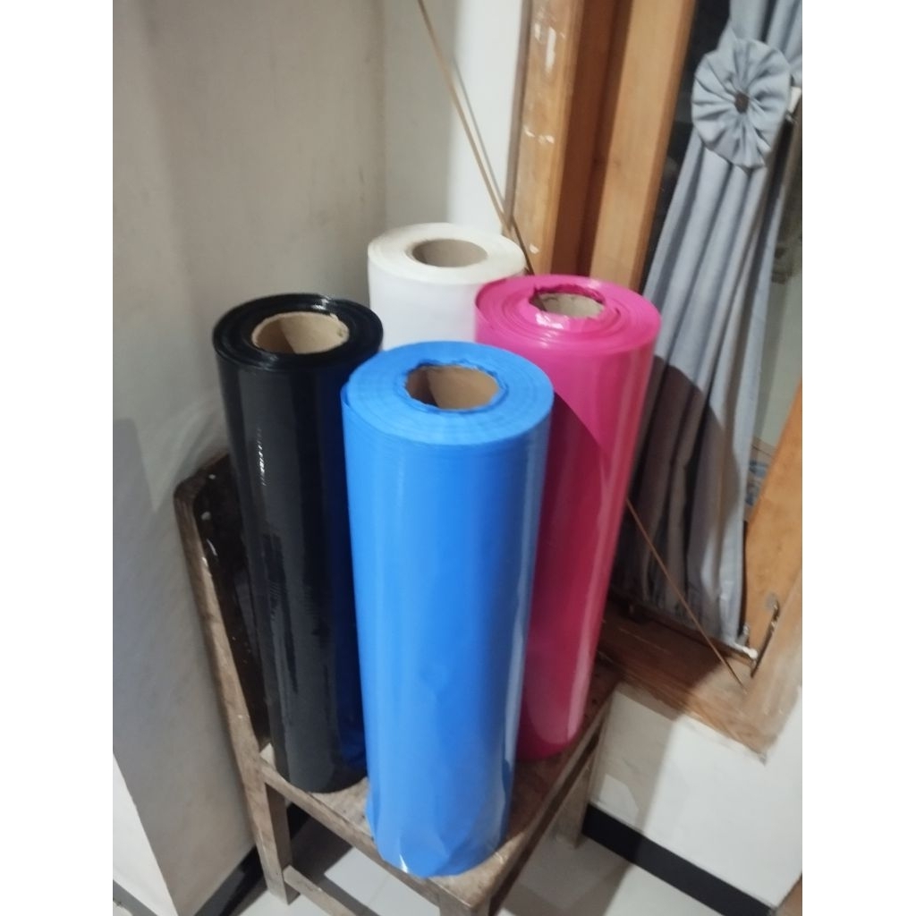 plastik warna glowing layangan meteran /gapangan/ram"an/ plastik layang layang