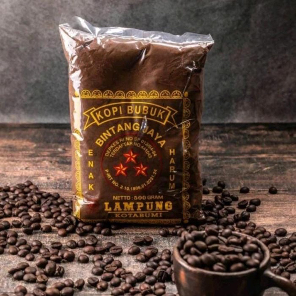 

Kopi bubuk asli lampung/ kopi bubuk/ kopi bintang jaya/ kopi khas lampung utara