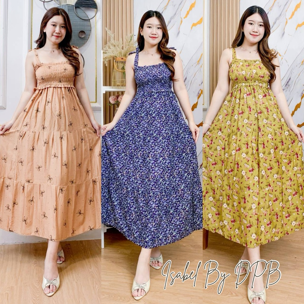 Daster Putri Bali - Daster Isabel Rayon Bali Lengan Tali – Daster Panjang Adem & Elegan | Daster Put