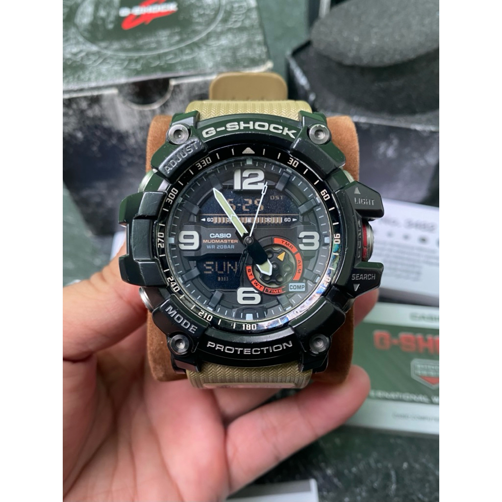 Jam Tangan Pria Casio G-Shock Mudmaster GG-1000RG-1ADR Twin Sensor Second Original