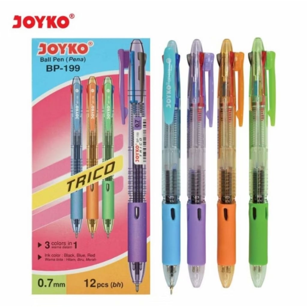 

pulpen joyco 3 warna BP 199 per pcs ✓ BRH