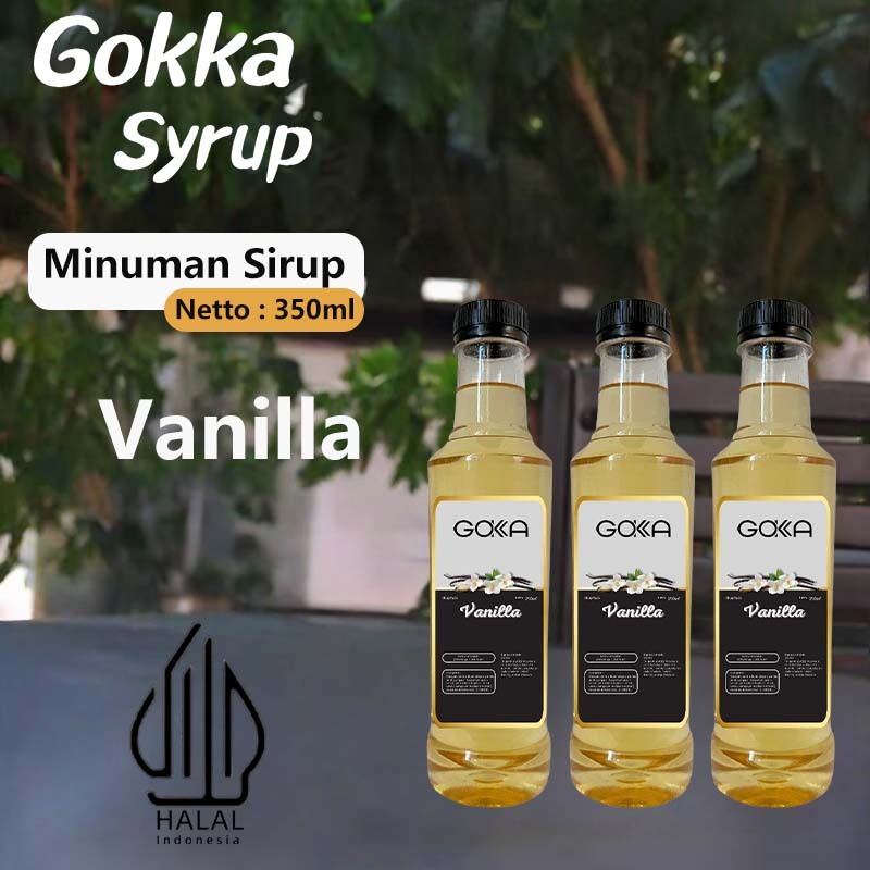 

GOKKA Syrup Minuman Sirup / Sirup Vanilla / 350ml Sirup Vanilla