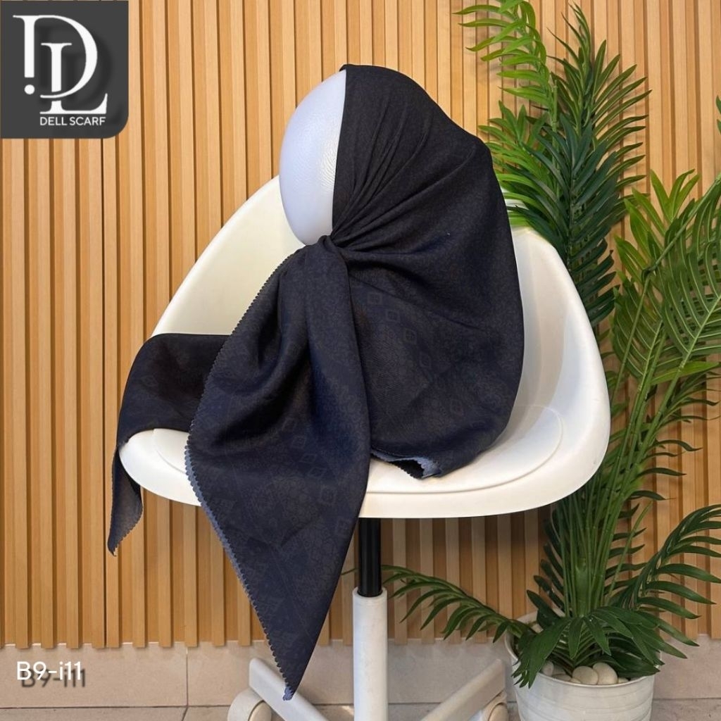 Hijab Motif premium  Dell Scarf | Hijab Segi Empat  B9-i11