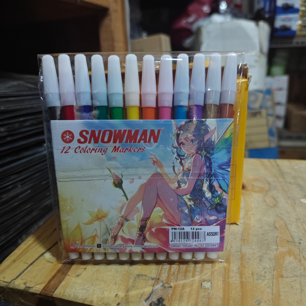 

Spidol 12 Warna Snowman (1 Set 12 Warna)