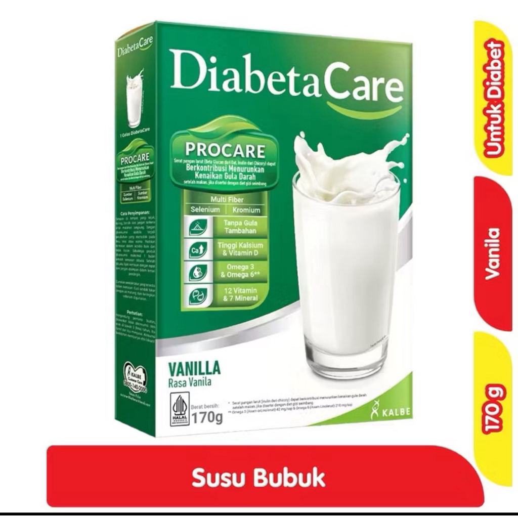 

DIABETACARE VANILA COKLAT 170GR ORI❕
