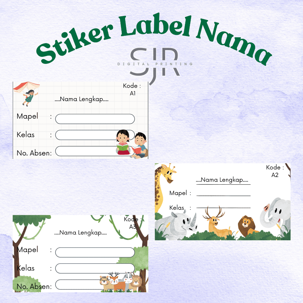 

Stiker Label Buku Pelajaran Sticker Buku Nama Sekolah / Stiker Nama Buku / Stiker Custom Nama Buku Pelajaran Sekolah Anak