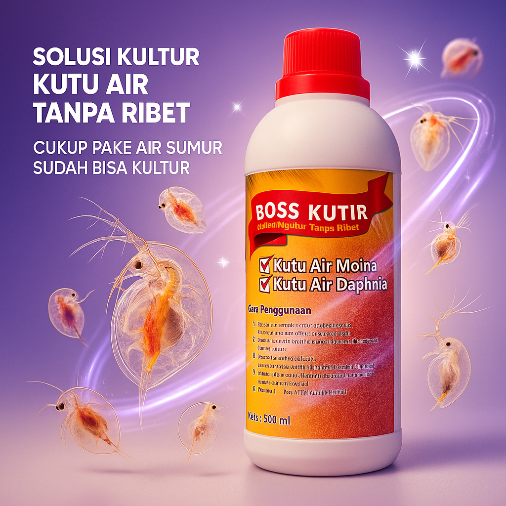 Pakan Kutu Air Jamu Kutir Burayak Ikan Hias Cupang Guppy | Green Water Chlorella Kohe Puyuh