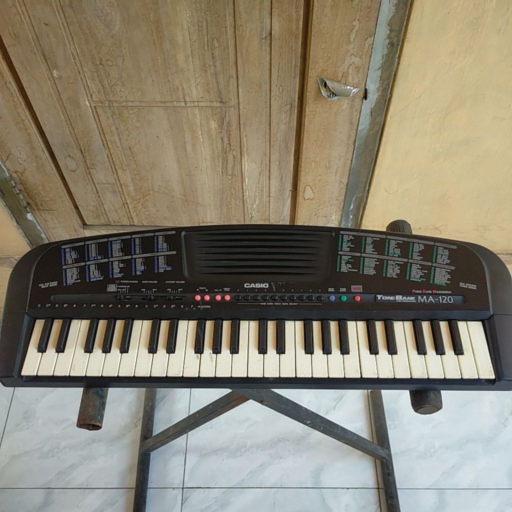 Keyboard Piano Orgen Casio MA 120 Tone Bank Vintage