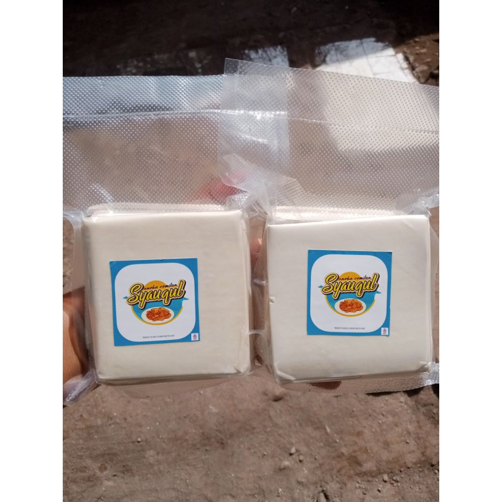Jiwa_Mudamu (1Kg) Kulit Pangsit Bawang Keripik Pangsit Mentah Tinggal Goreng