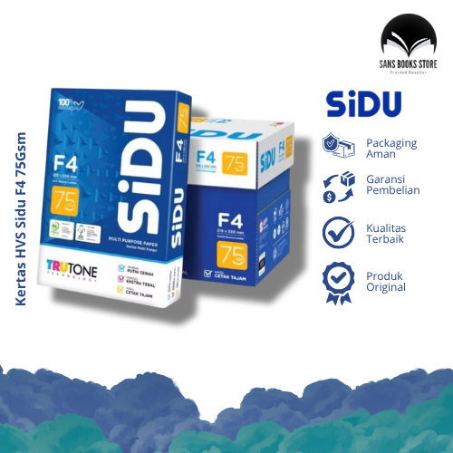 

Kertas HVS Sidu F4 75Gsm 500 Sheets