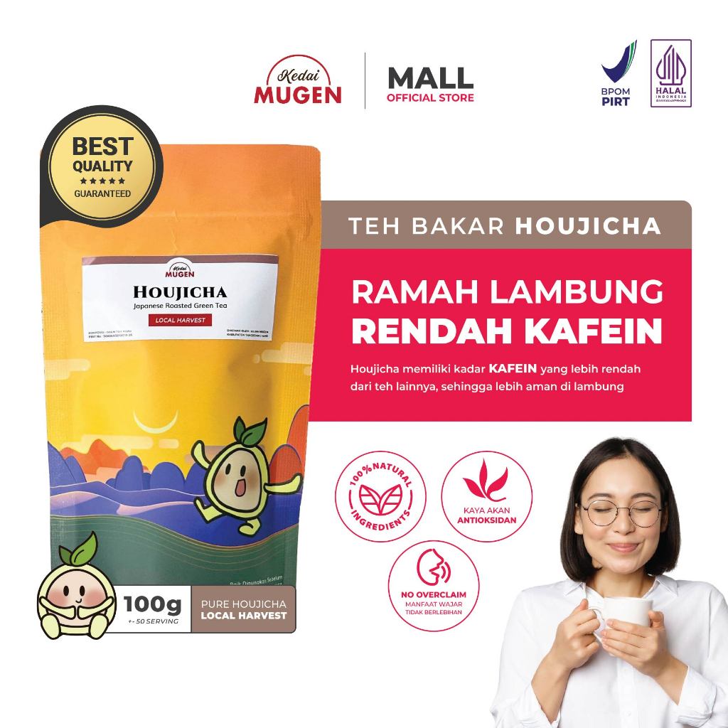 

Kedai Mugen - Houjicha Roasted Green Tea Loose Tea / Teh Hijau Bakar Houjicha 100g