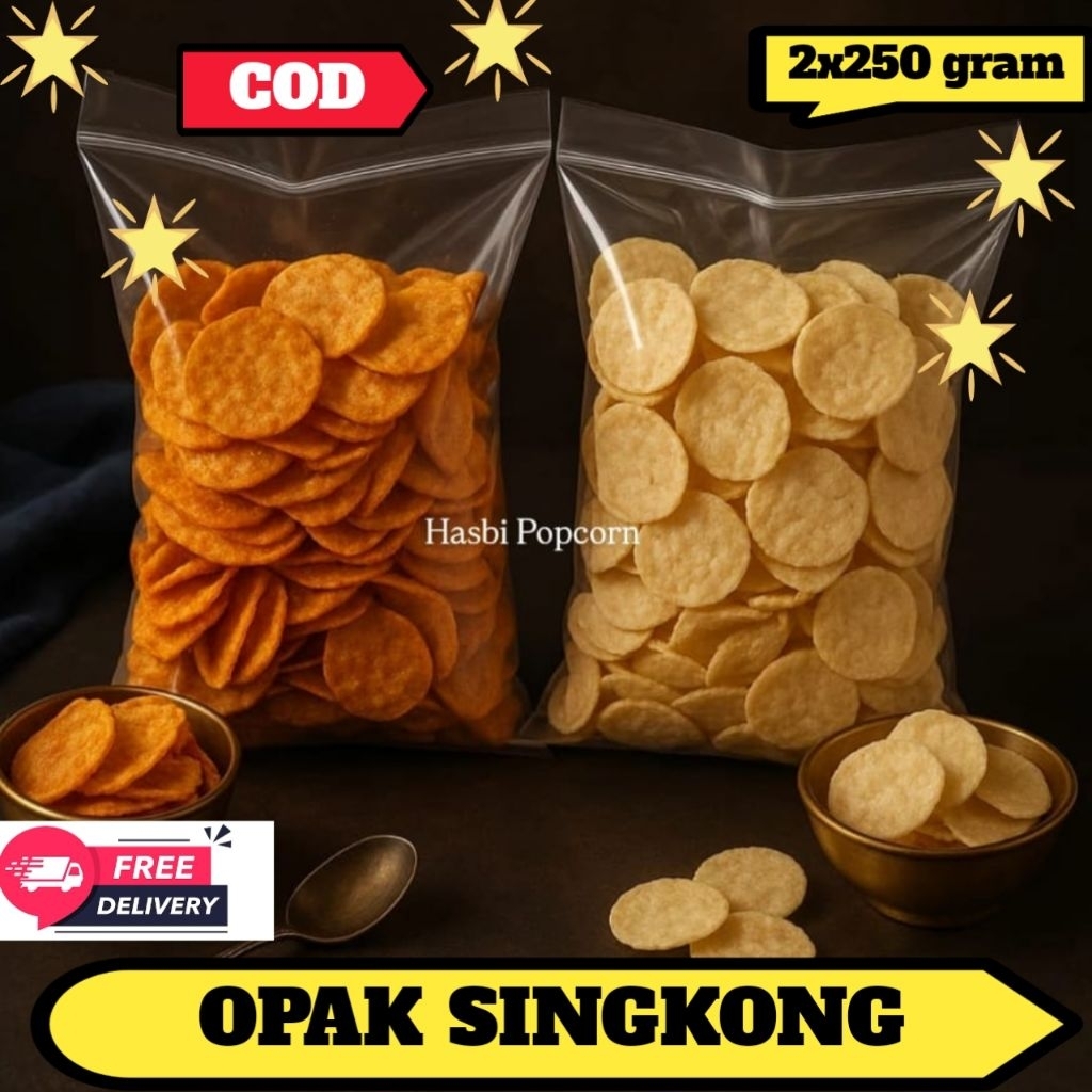 

[bundling] opak singkong 2x250g balado dan original