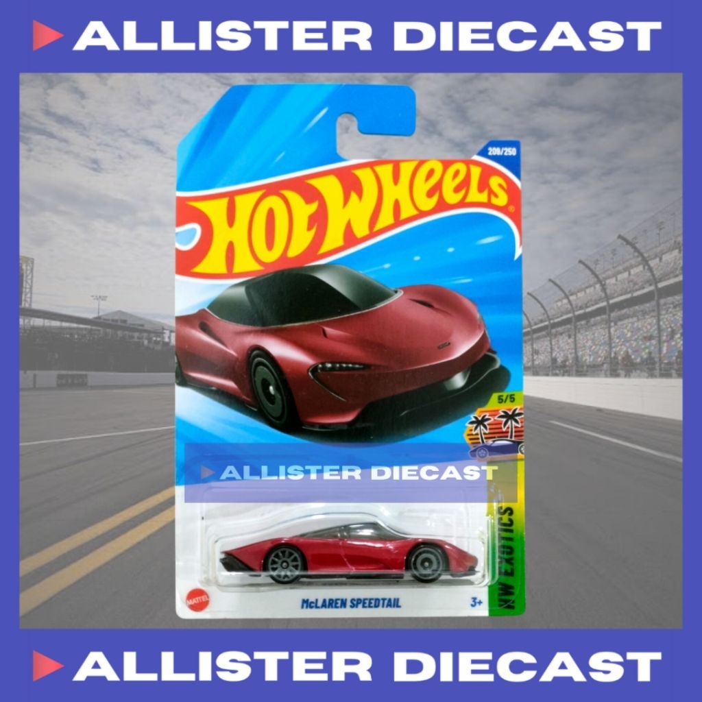 Hot Wheels Mclaren Speedtail Merah Maroon Hotwheels Mclaren Speedtail Red Maroon HW Exotics