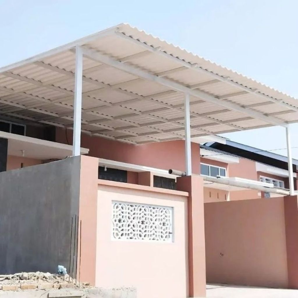 kanopi Alderon atap gelombang premium tebal tahan panas dan hujan