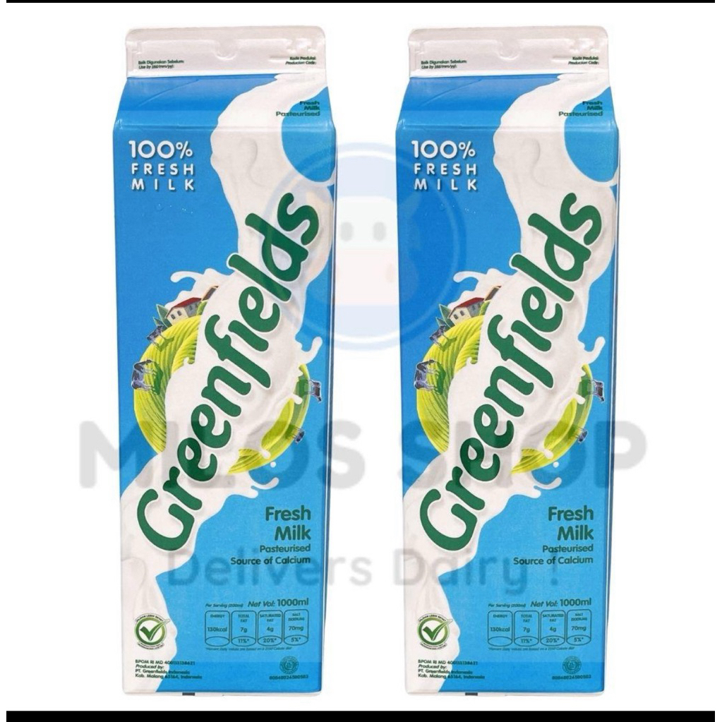 

Susu Greenfields Fresh Milk 1 liter / 1 L / 1L