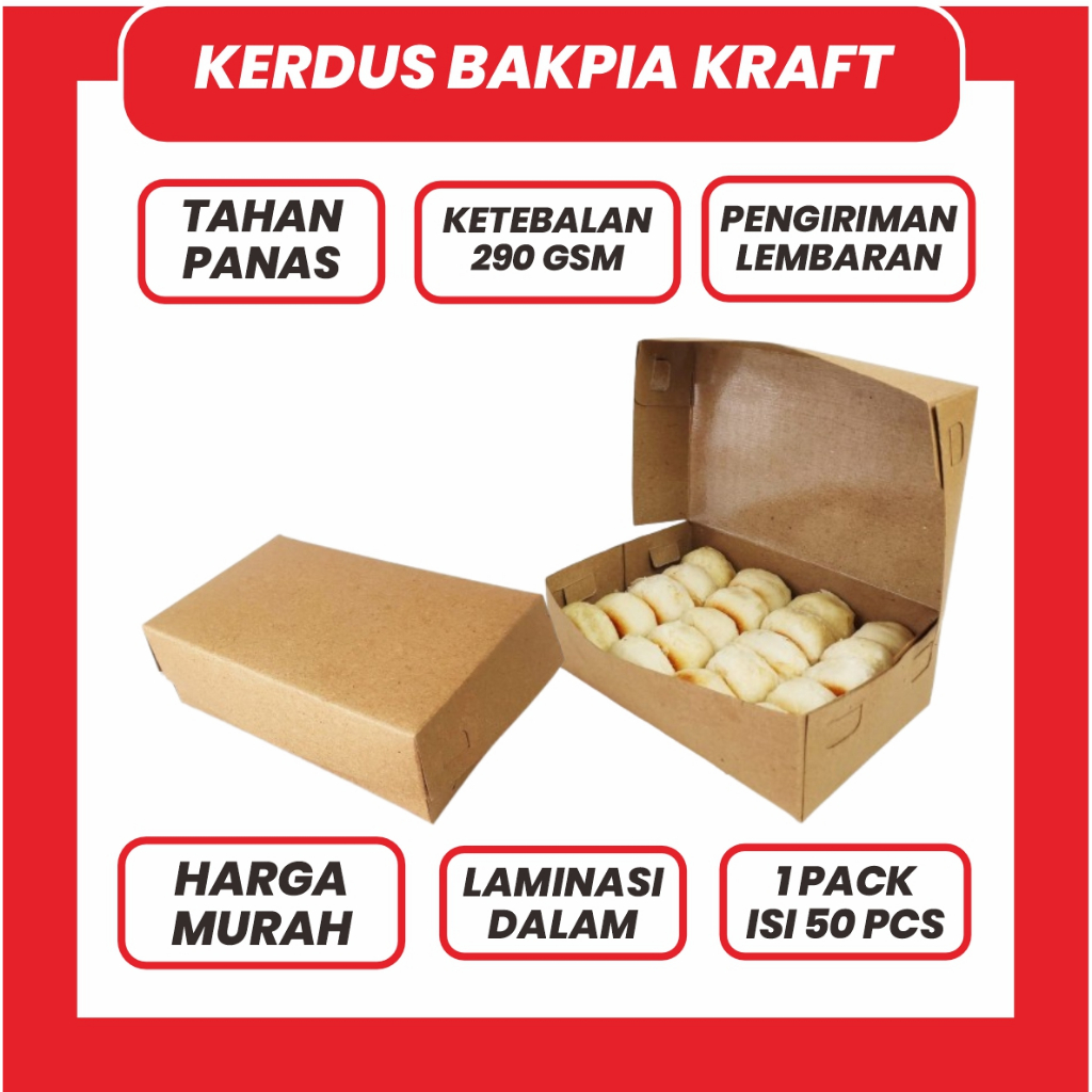 

KERDUS BAKPIA KRAFT READY STOCK - BOX BAKPIA TAHAN LAMA - BOX BAKPIA KRAFT LAMINASI