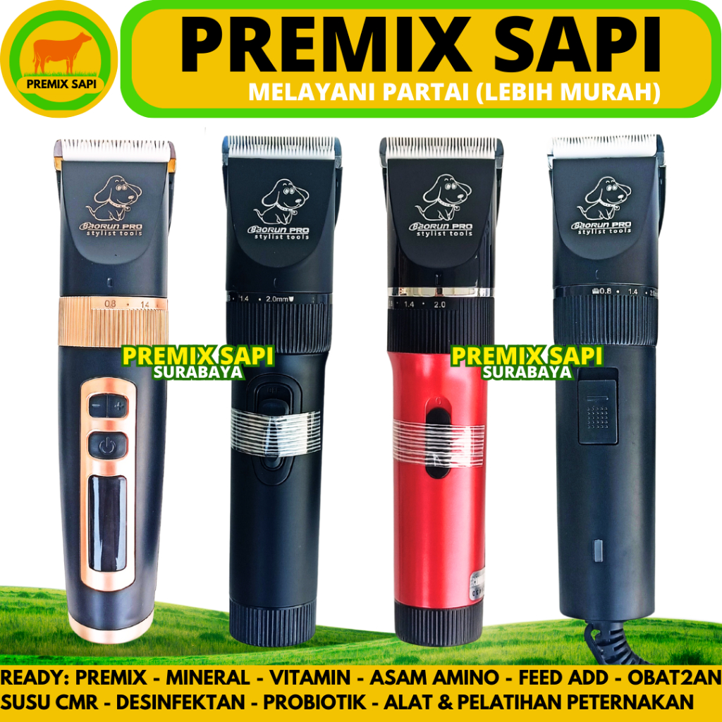 Alat Cukur Hewan BAORUN - Mesin Cukur Bulu Domba Kambing Anjing Kucing - Cukuran Hewan Elektrik