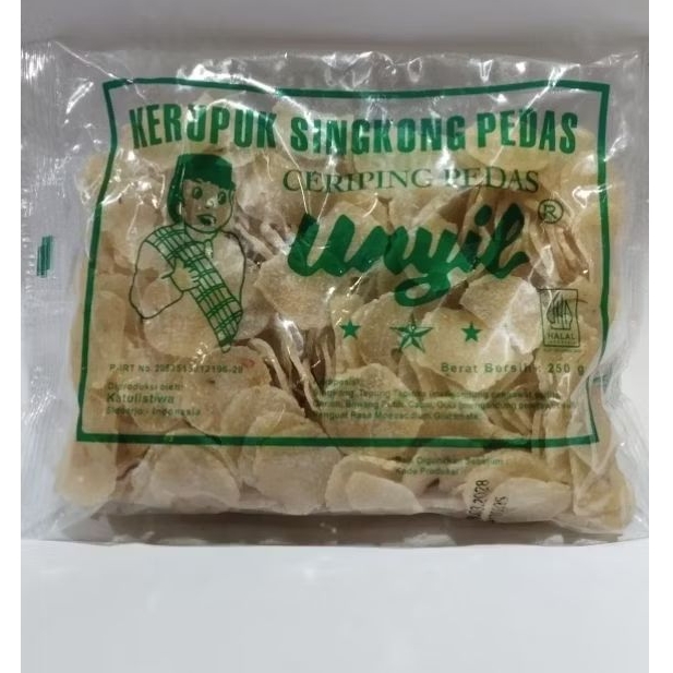 

CERIPING UNYIL SINGKONG PEDAS MENTAH,BERAT 250g
