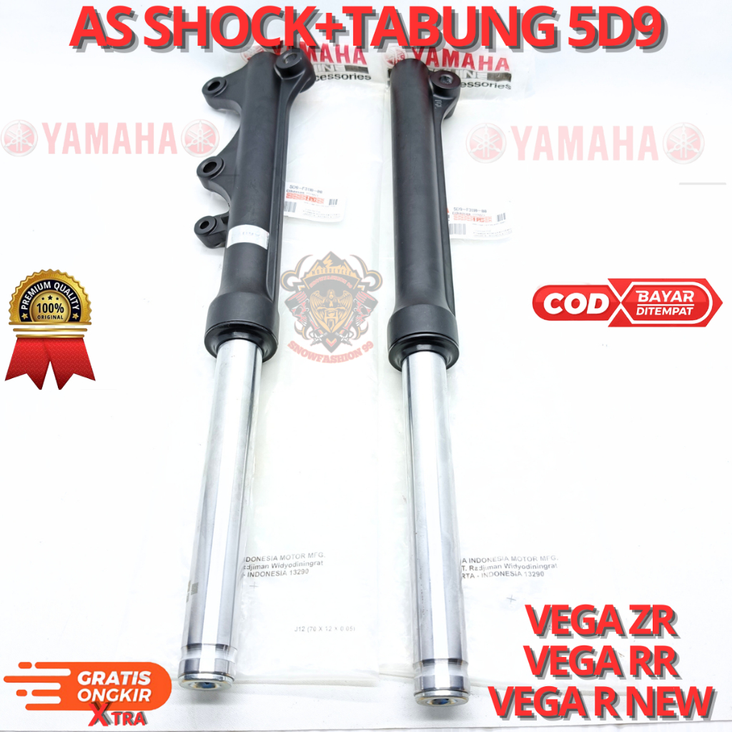 AS SHOCK+TABUNG 5D9 UNTUK MOTOR VEGA ZR,VEGA RR,VEGA R NEW.YGP BERKUALITAS ORIGINAL ASLI ORI