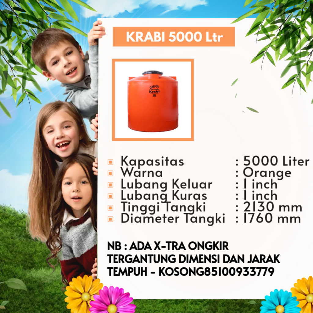 TANGKI AIR / POLYTANK KRABI 5000 LITER