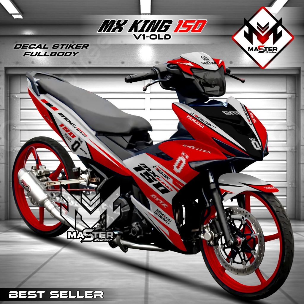 Decal Mx King 150 Old Full Body Dekal Mx King 150 V1 Full Body Stiker Mx King 150 Full Body Variasi 