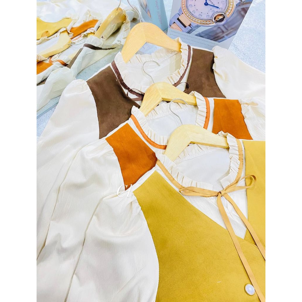 Kemeja Rompi Wanita Set | Outfit Kekinian | Stylish & Elegan