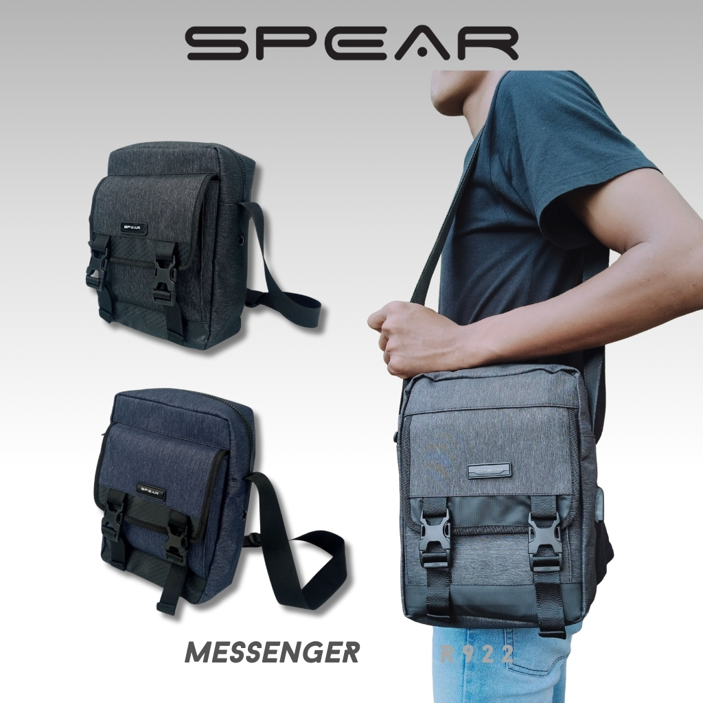 SPEAR Tas Messenger Totebag SlingBag Tas Selempang Unisex Pria Premium Slingbag Messenger MB-R922