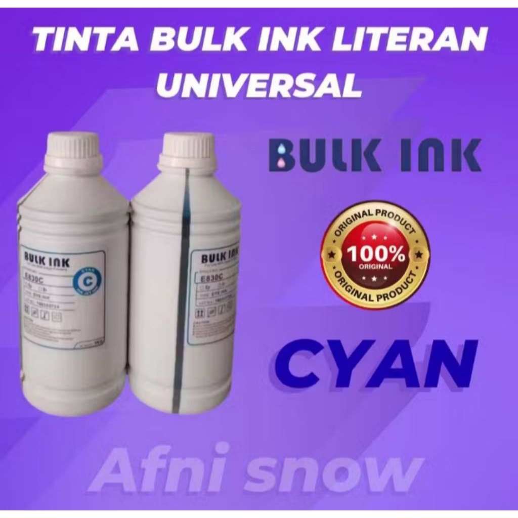 Tinta Bulk Ink Universal Original 1 Liter - Cyan