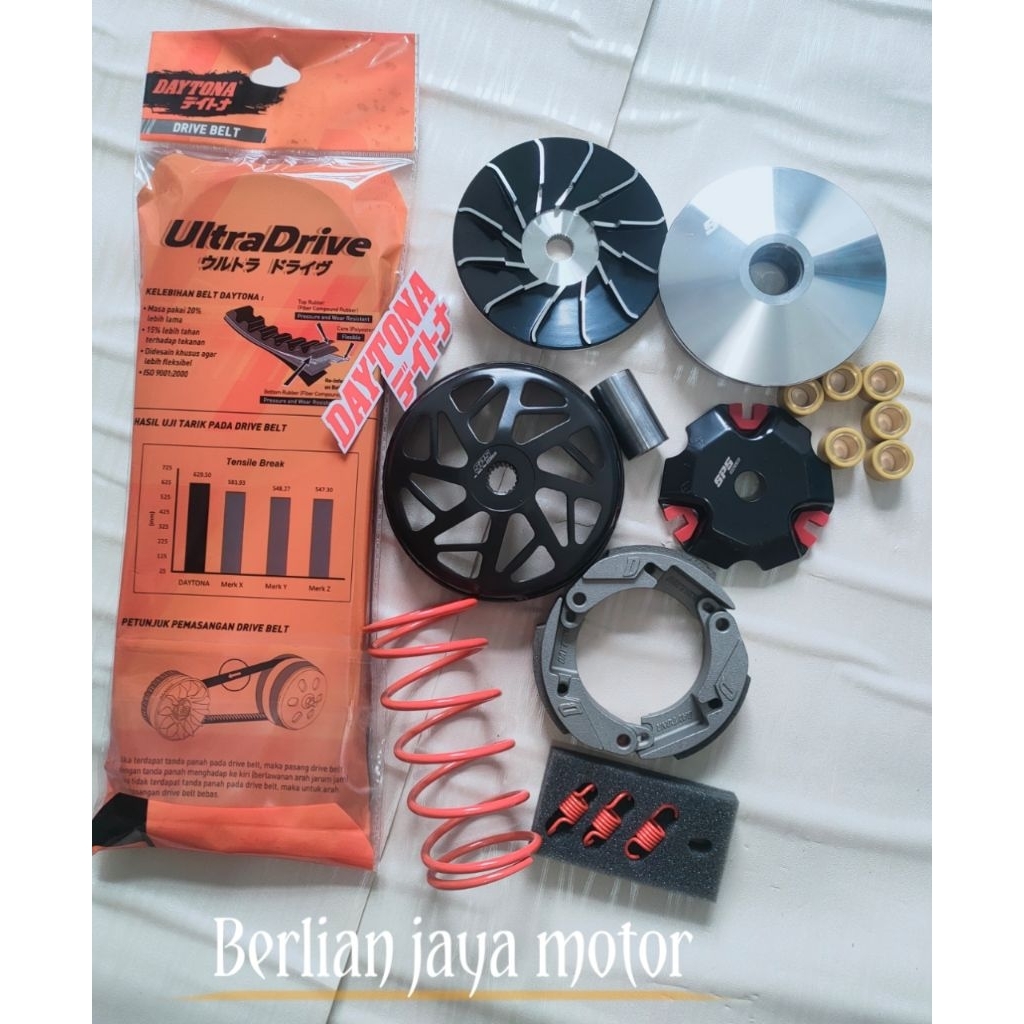 paketan pully cvt/kirian pully cvt full set racing buat motor beat fi k44/scoopy fi k44/beat pop/spa