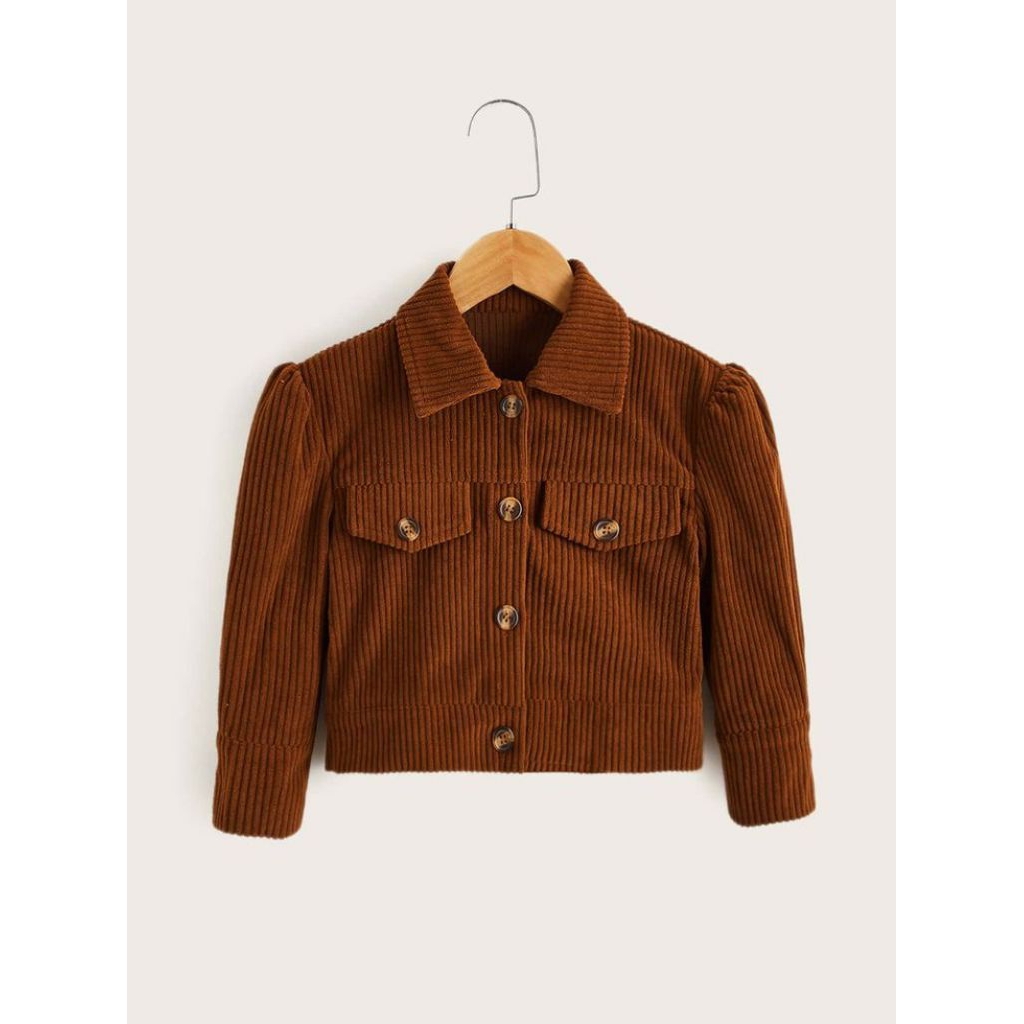 JAKET ANAK PEREMPUAN CORDUROY USIA 2-12THN