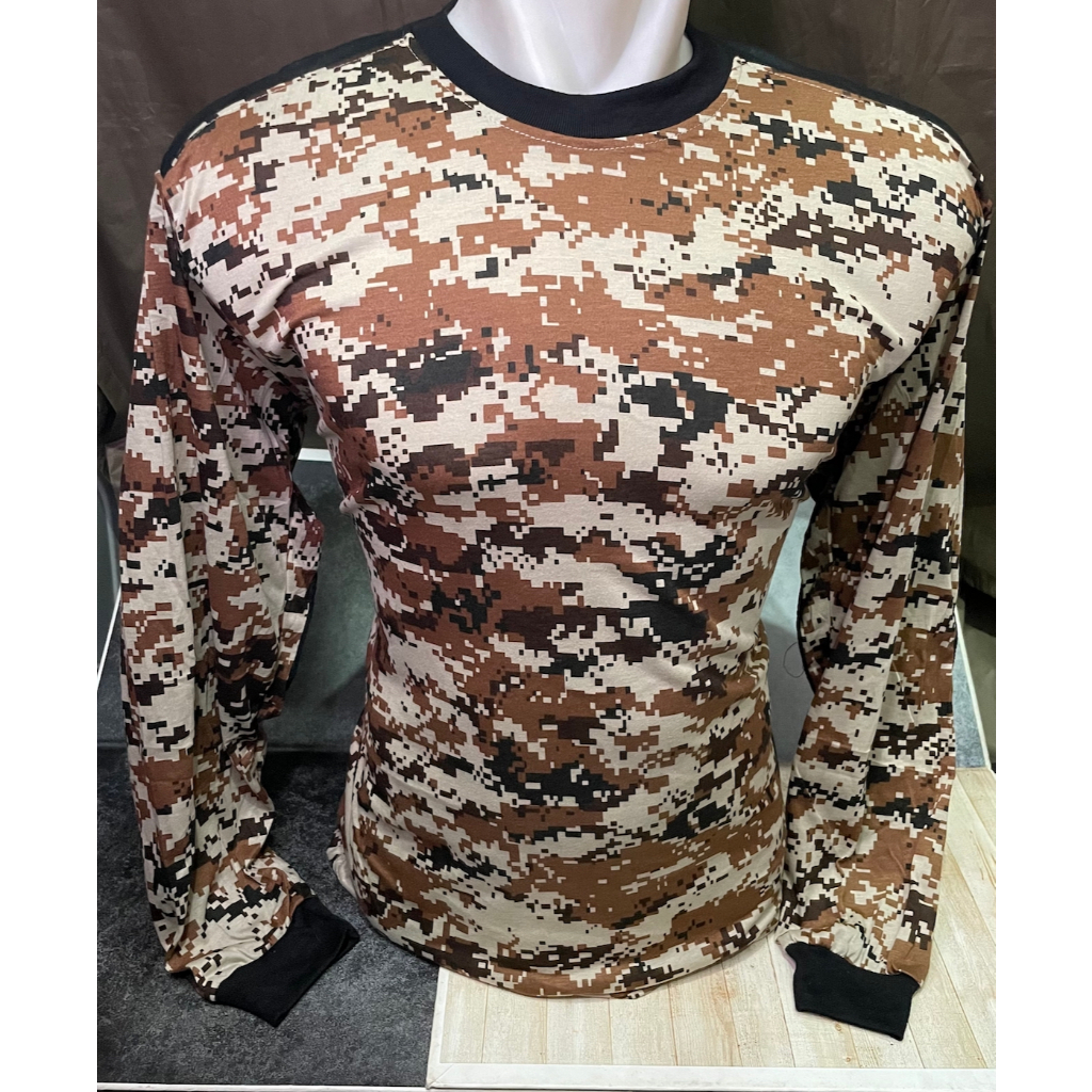 Kaos Tembak Loreng Digital Gurun (Polos) - Kaos Loreng Camo Gurun - Kaos Loreng Gurun - Kaos Loreng 