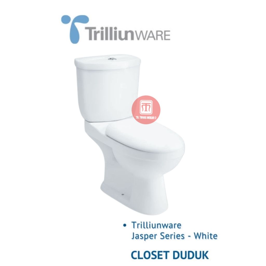 Kloset Duduk TRILLIUN WARE Jasper Series Putih