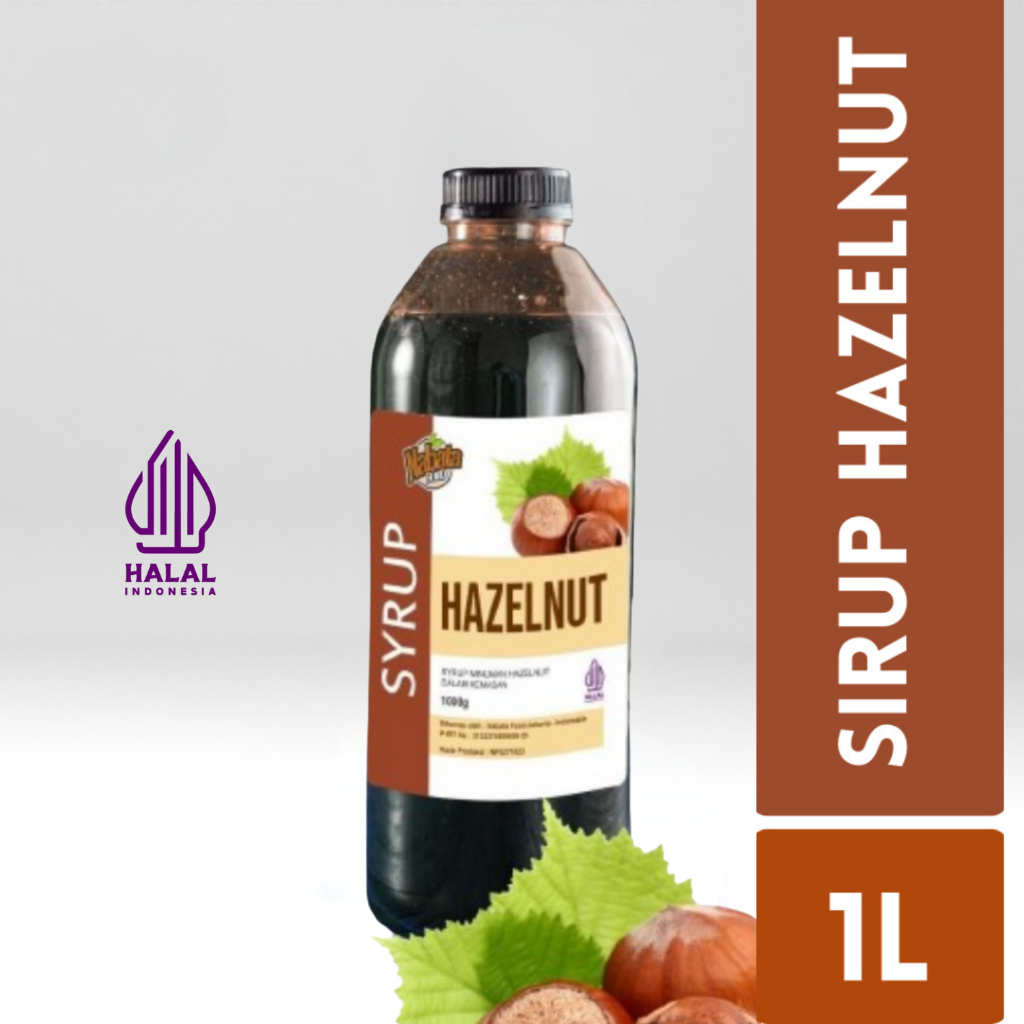 

Nabata Sirup Minuman Hazelnut 1 Liter Halal | Hazelnut Syrup merk Nabata 1000ml | Syrup Flavoured