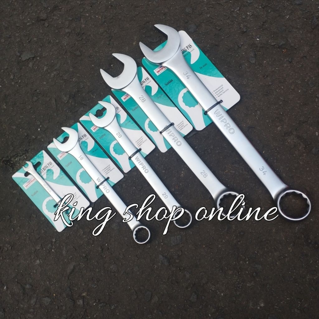 wipro kunci ring pas kombinasi 41 42 44 45 46 47 48 50 55 60 mm kunci ring pas wipro satin crv