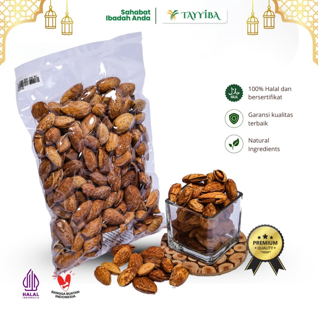 

Kacang Almond Kulit Selma 1Kg/ 500Gr/ 250Gr Original