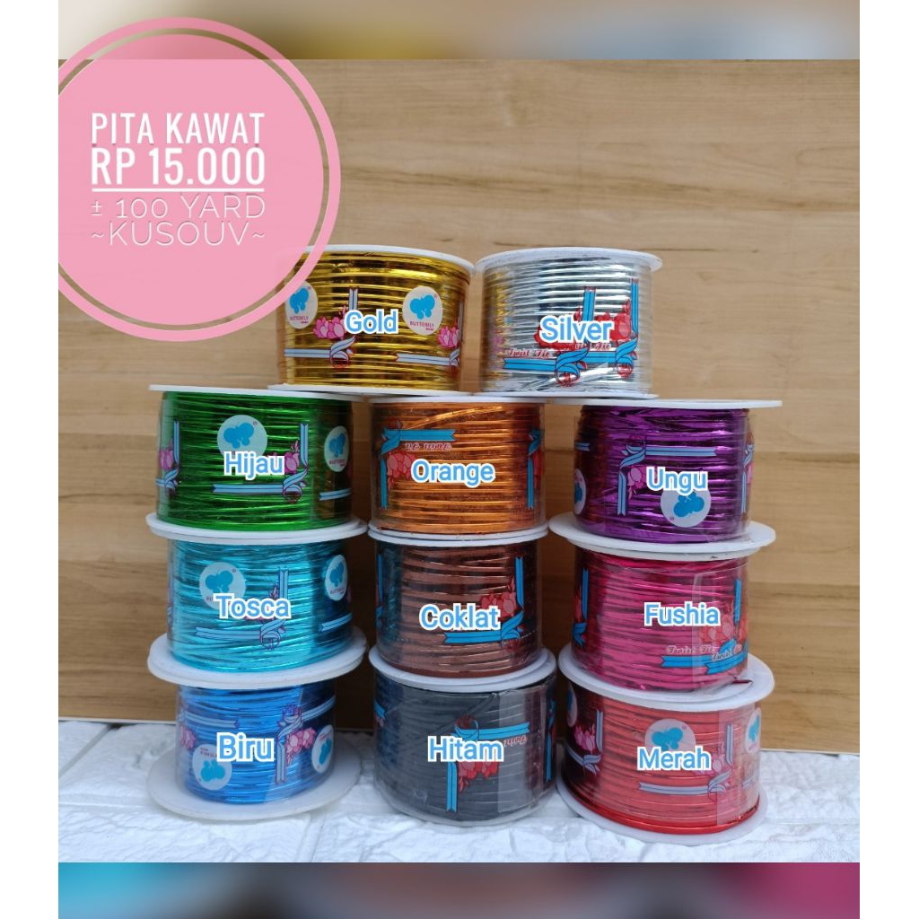 

Pita Kawat/Twist Tie Kemasan Souvenir