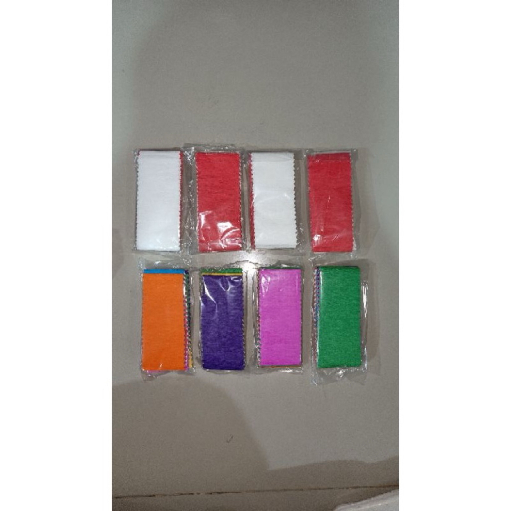 

Kertas krep potong / kertas krep potong merah putih