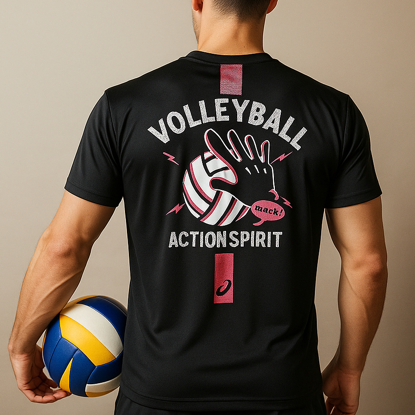 Kaos Jersey Voli Pria Wanita ASICS VOLLEYBALL Second Original Size L-XL