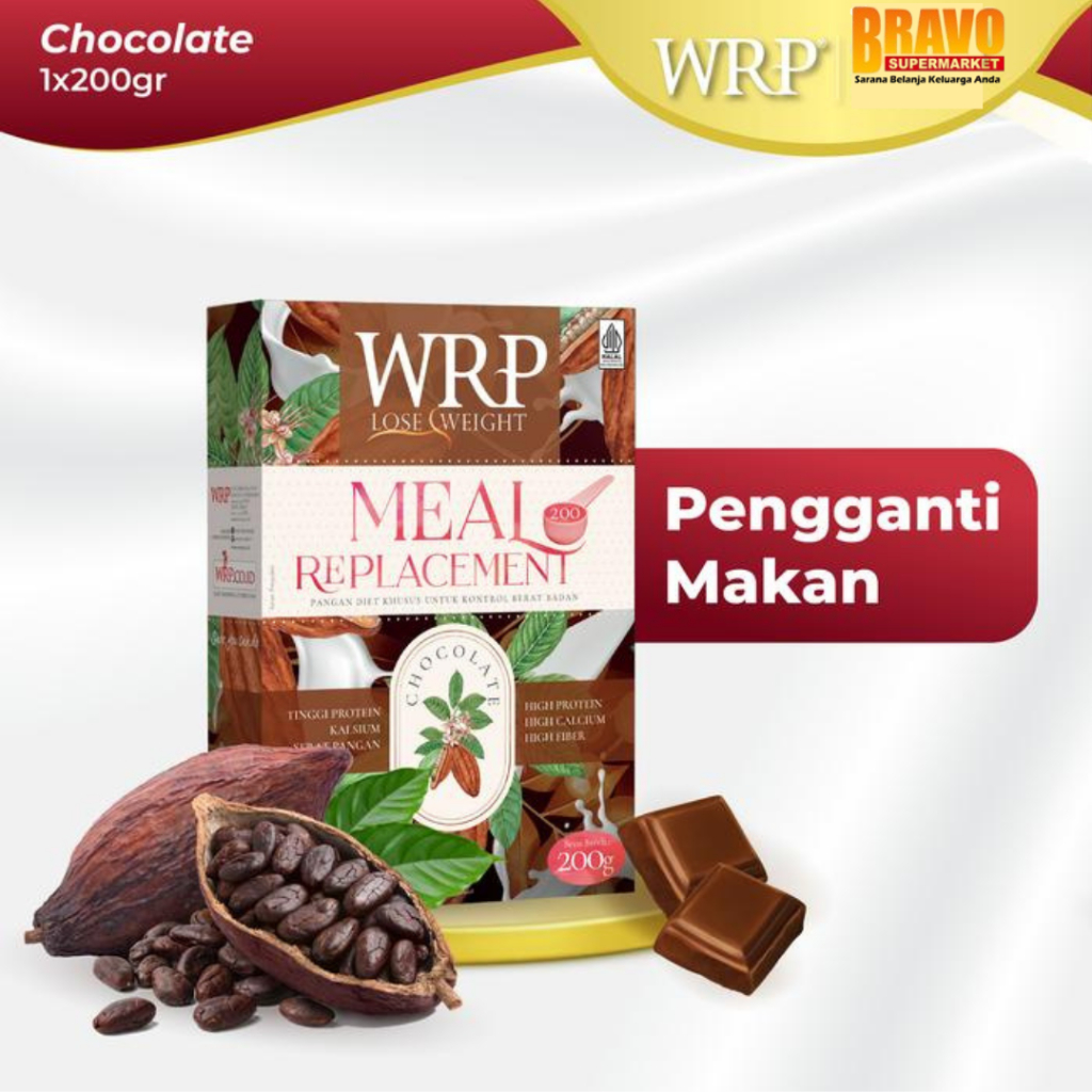 

Bravo Bojonegoro - WRP Meal Replacement Chocolate 200g - Pengganti Makan