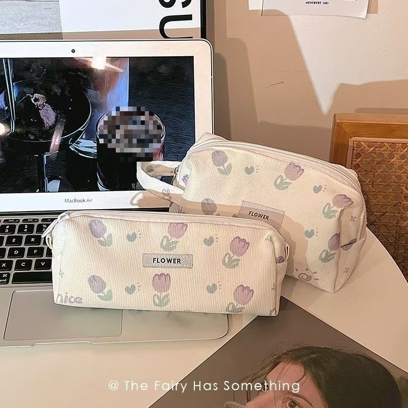 

Cute pencil case, large capacity, girl print, student storage bag, stationery cartoon