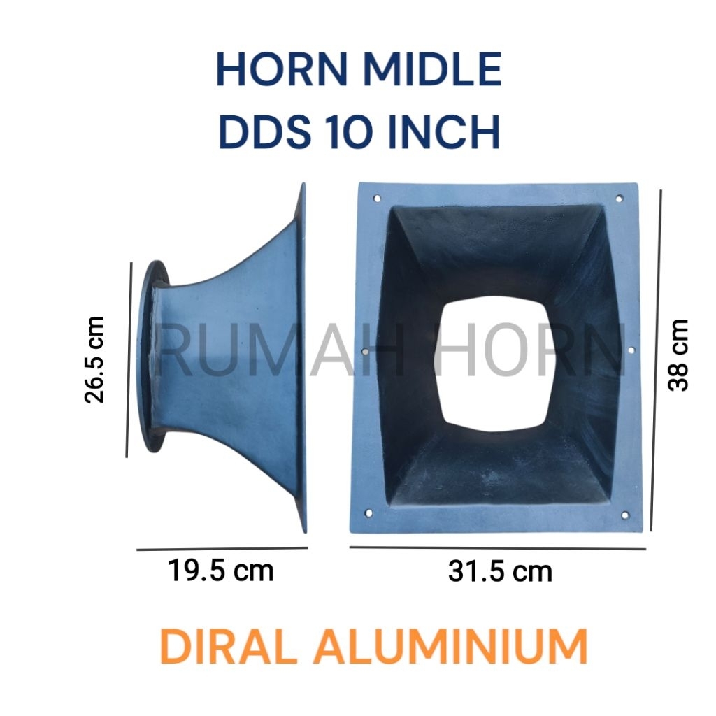 Horn middle DDS 10 inch & 12 inch diral aluminium
