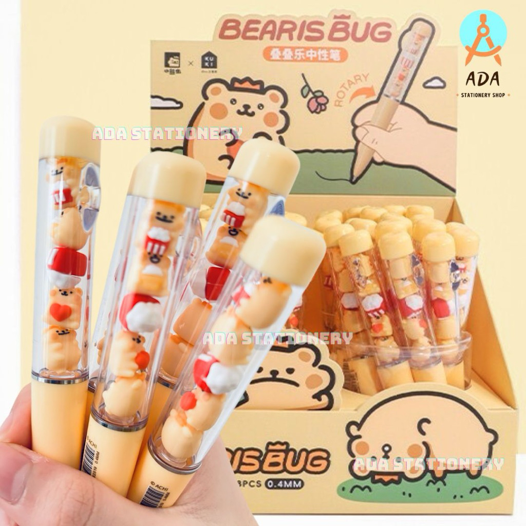 

PEN KUKI JENGA bear is bug KK-8251/ pena kuki jenga