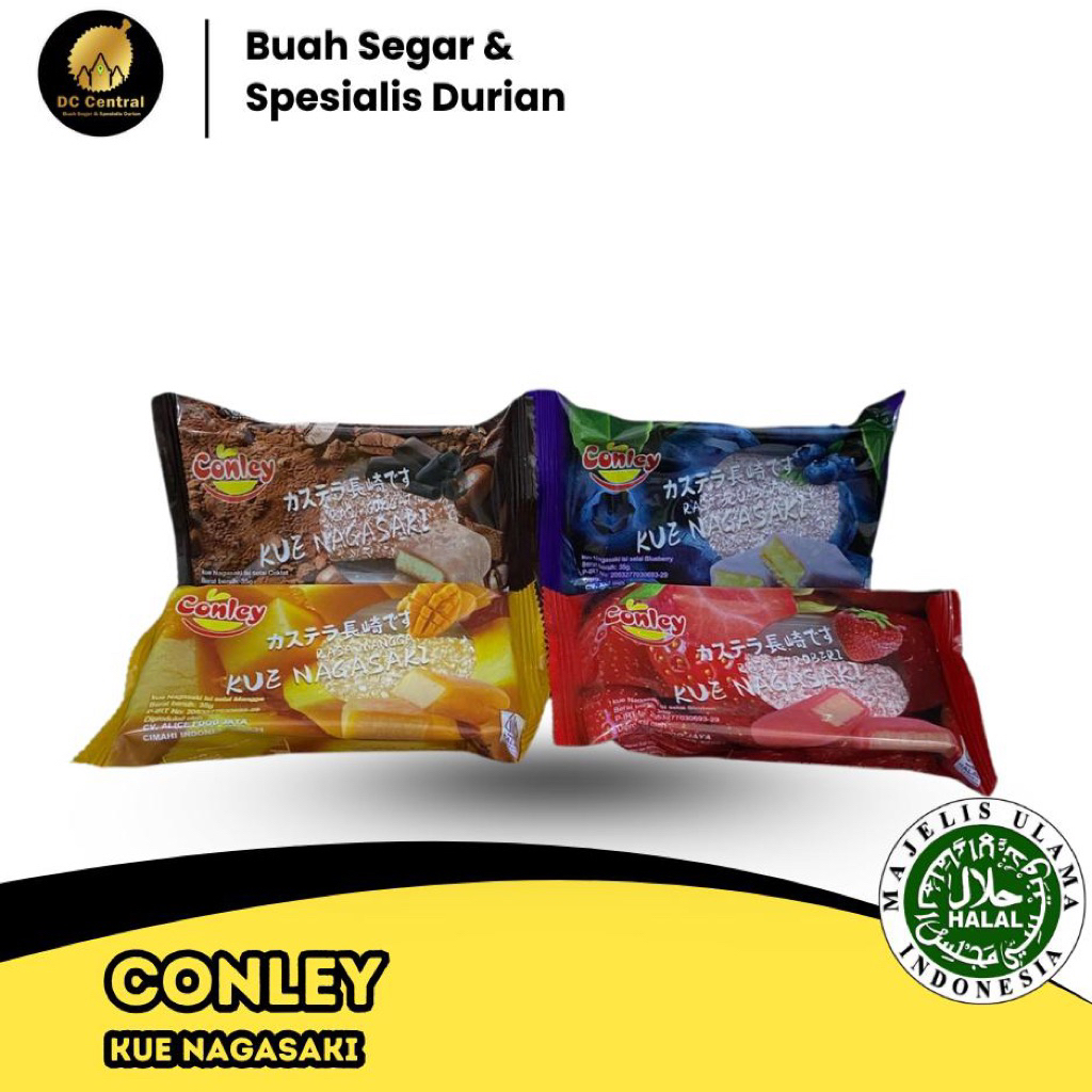 

CONLEY MOCHI KUE NAGASAKI 35g | COKLAT | MANGGA | BlUEBERRY | STRAWBERRY
