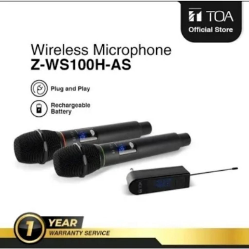 mic wireless TOA Z WS100H AS original wireless microphone