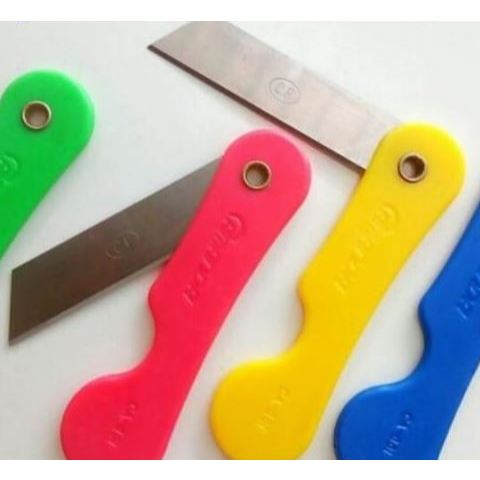 

cutter lipat mini foldable knife pisau lipat renteng saku pisau cutter pencil