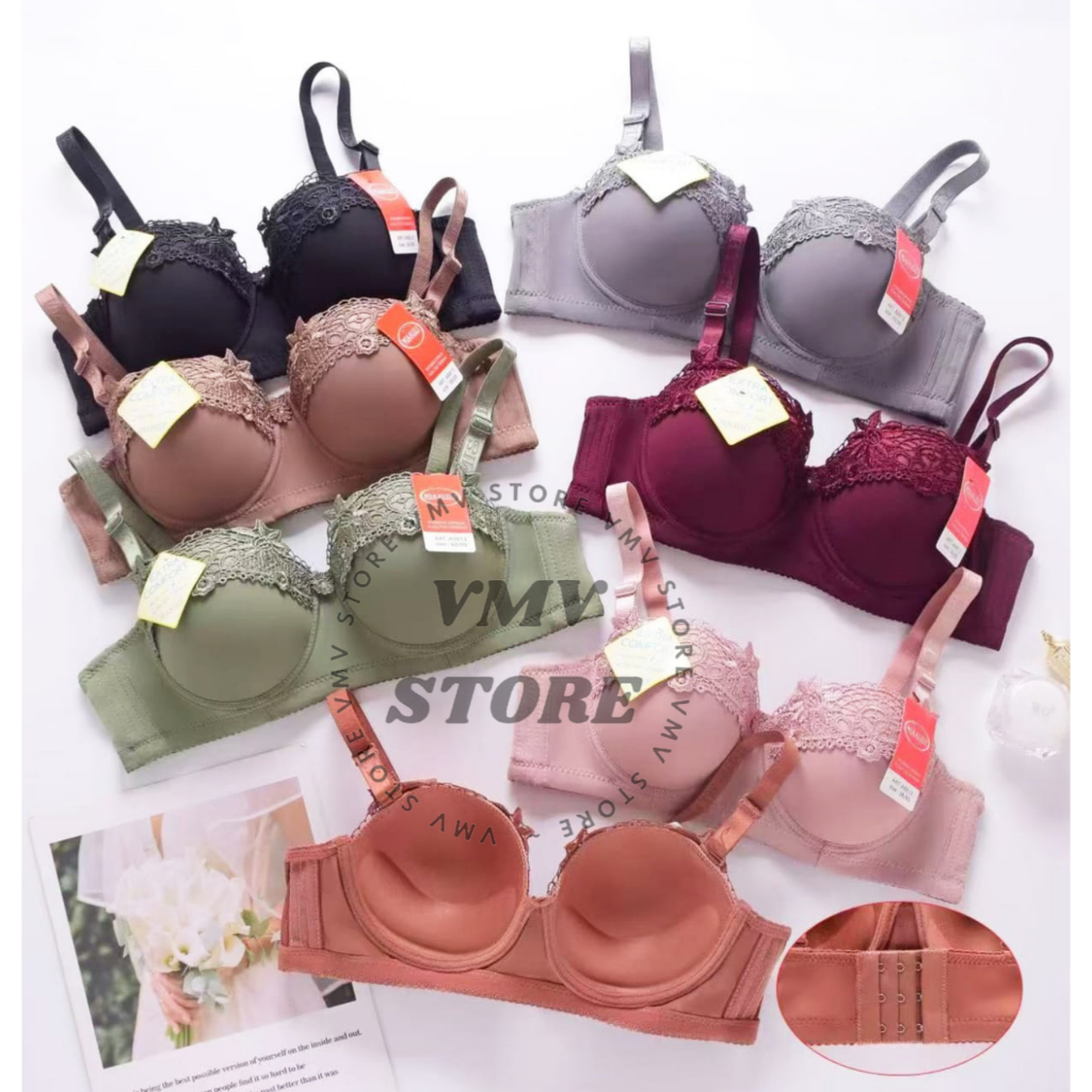Bh Wanita Misslily 8133A Bra Pakai Kawat Busa Tebal Cup B Size 36 - 38 - 40 - 42 Import Miss Lily