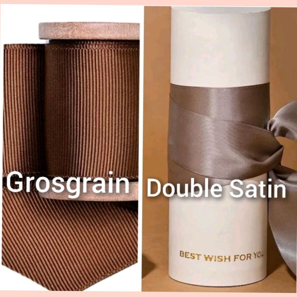

1 Roll (18 Meter) - 1,6 cm | Pita Double Satin | Grosgrain Premium Ribbon