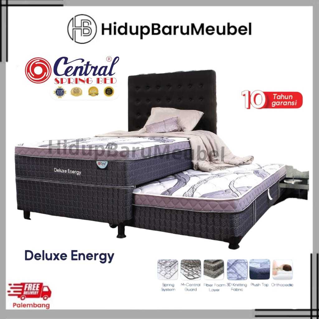 Springbed Sorong Deluxe Energy  By Central / spring bed tempat tidur anak remaja / ranjang bedsorong